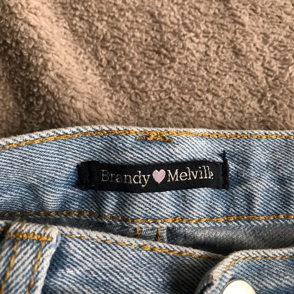 SOLD Brandy Melville Medium Wash Distressed Jeans - Picture 3 of 3